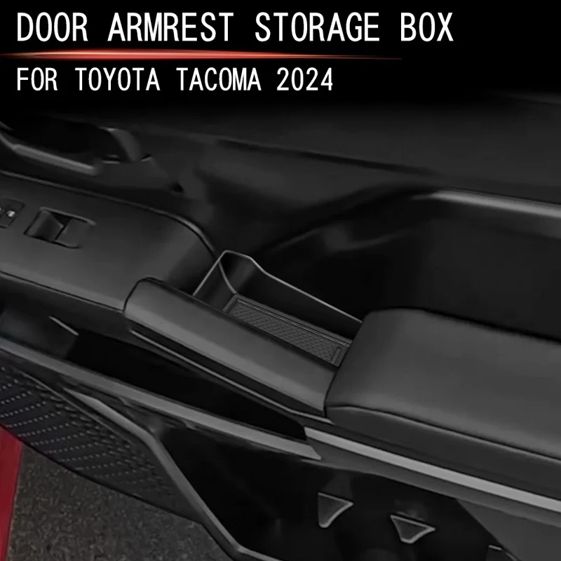 

FOR 2024 Toyota TACOMA Pocket covers Tacoma Car door armrest storage box Automotive interior modification