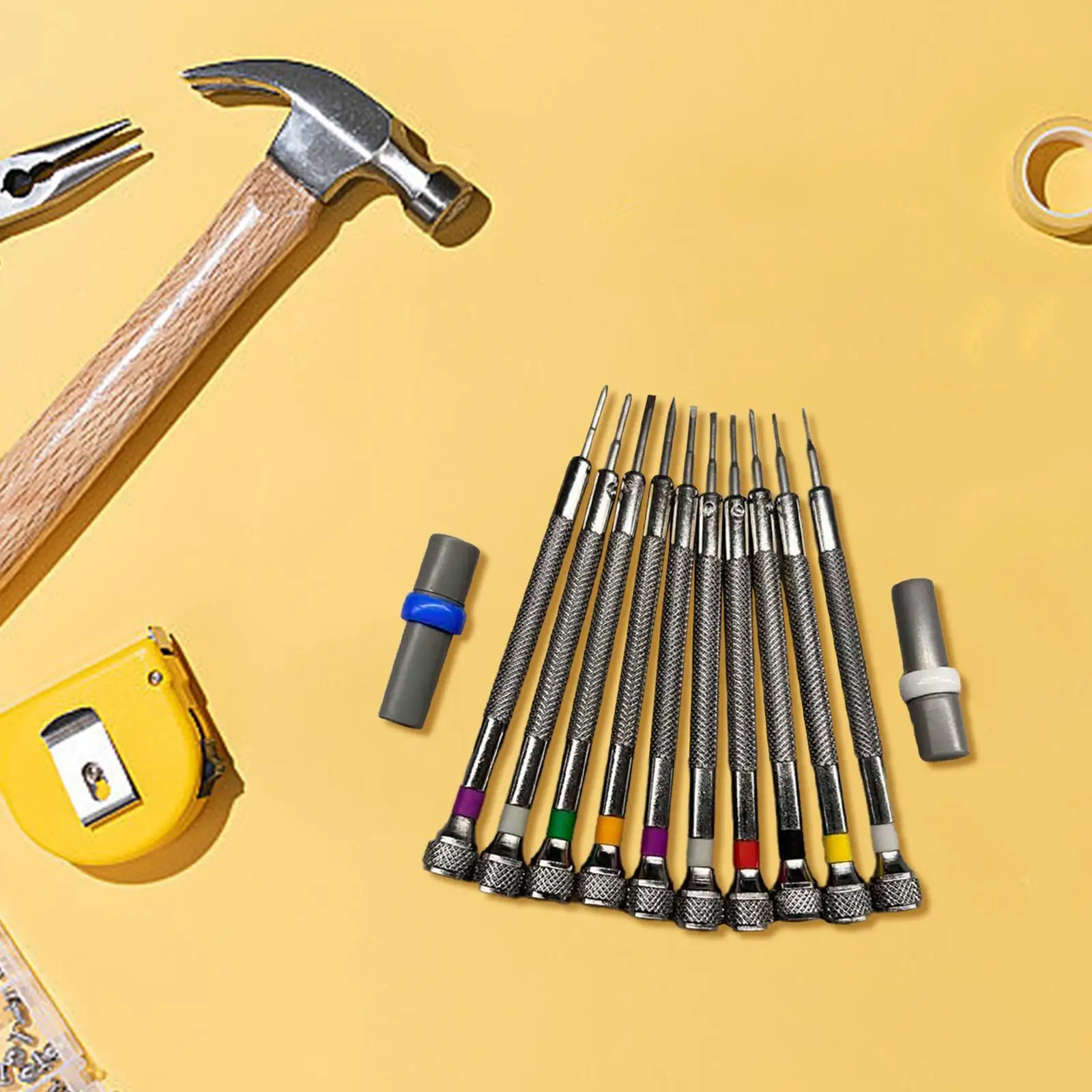 Watchmakers Screwdrivers Set Hardware Lightweight Micro Precision Screwdriver for Watch Worker Jewelry Work Electronics Computer