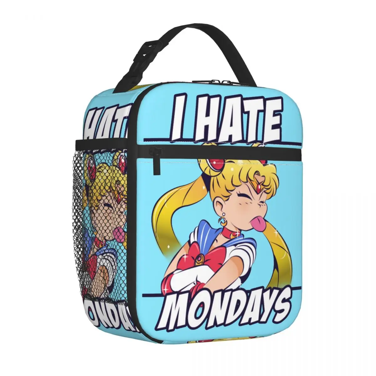 Nienawidzę poniedziałków Sailor Moon Harajuku Izolowane torby na lunch Torba termiczna   Pojemnik na lunch Duża torba na lunch Torba na żywność