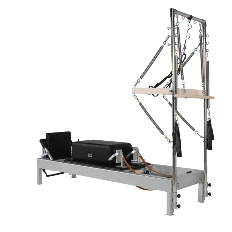 YTYIN Wavar Classic Aluminium Reformer Ready To Ship Leather Strap Luxury Professional Pilates Studio Gym Quality Sturdy Struct