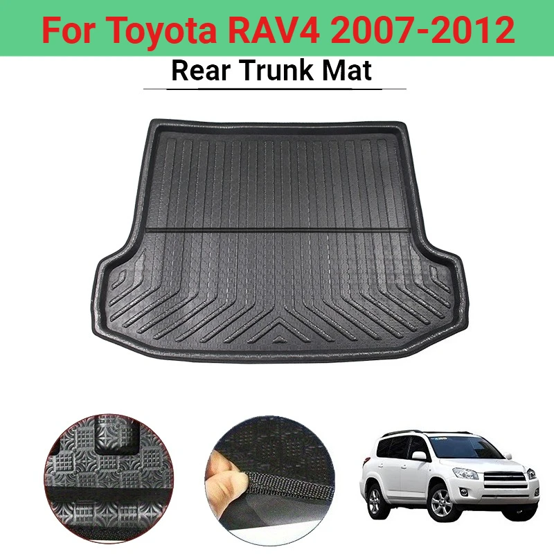 Für Toyota RAV4 2007-2012 Kofferraummatte Laderaummatte Bodenteppich Zubehör