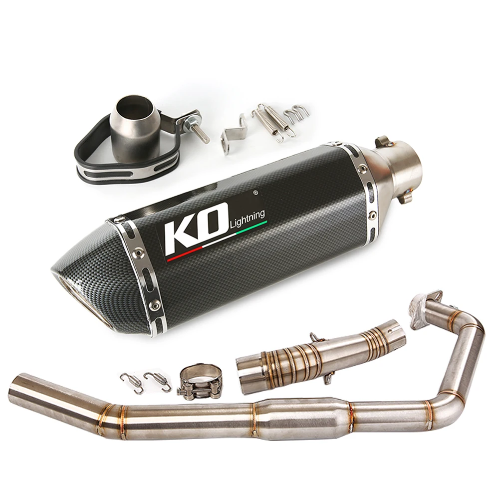 

For BMW CBR300 CB300F 2017 470mm Motorcycle Full Exhaust Muffler Middle Link Pipe With DB Killer Stainless Steel