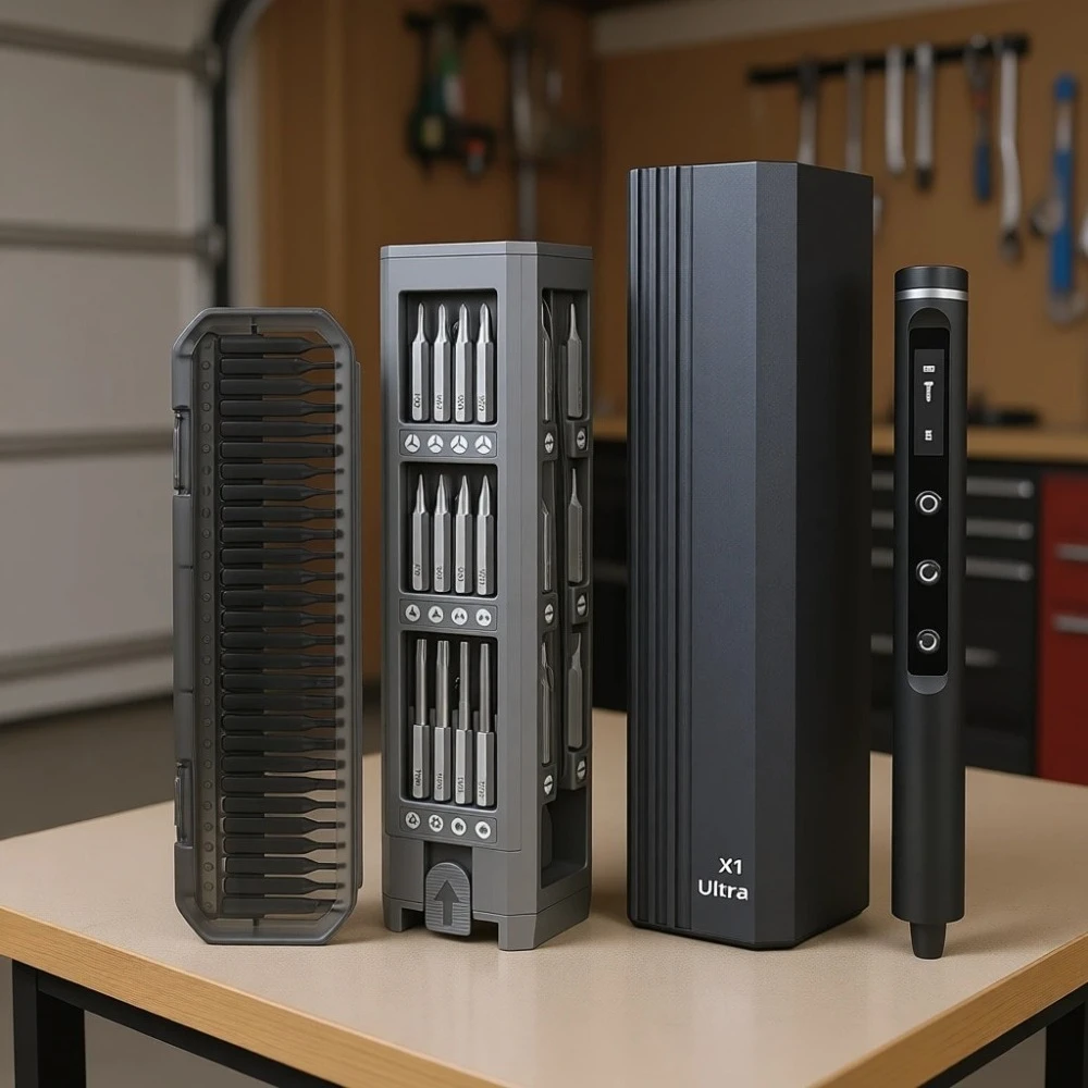 

Precision Mini Electric Screwdriver Kit 76 Bits USB Charging 5 Torque Settings for Electronics Repair