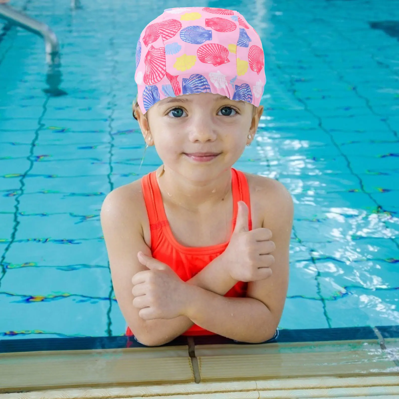 

1 шт. водонепроницаемая шапочка для плавания, детский размер для ванны, подходит для большинства подходит для длинных коротких волос, шапочка для плавания, водонепроницаемая шапочка для плавания