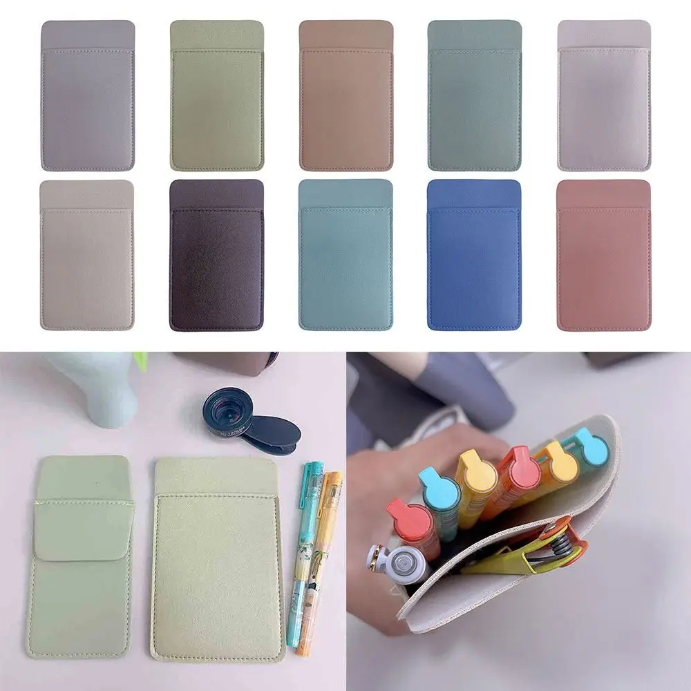 Double-Layer PU Clothes Pocket Pencil Bags Pocket Leak-Proof Pen Pouch Pencil Case Protector Doctors Nurses Staff Accessories