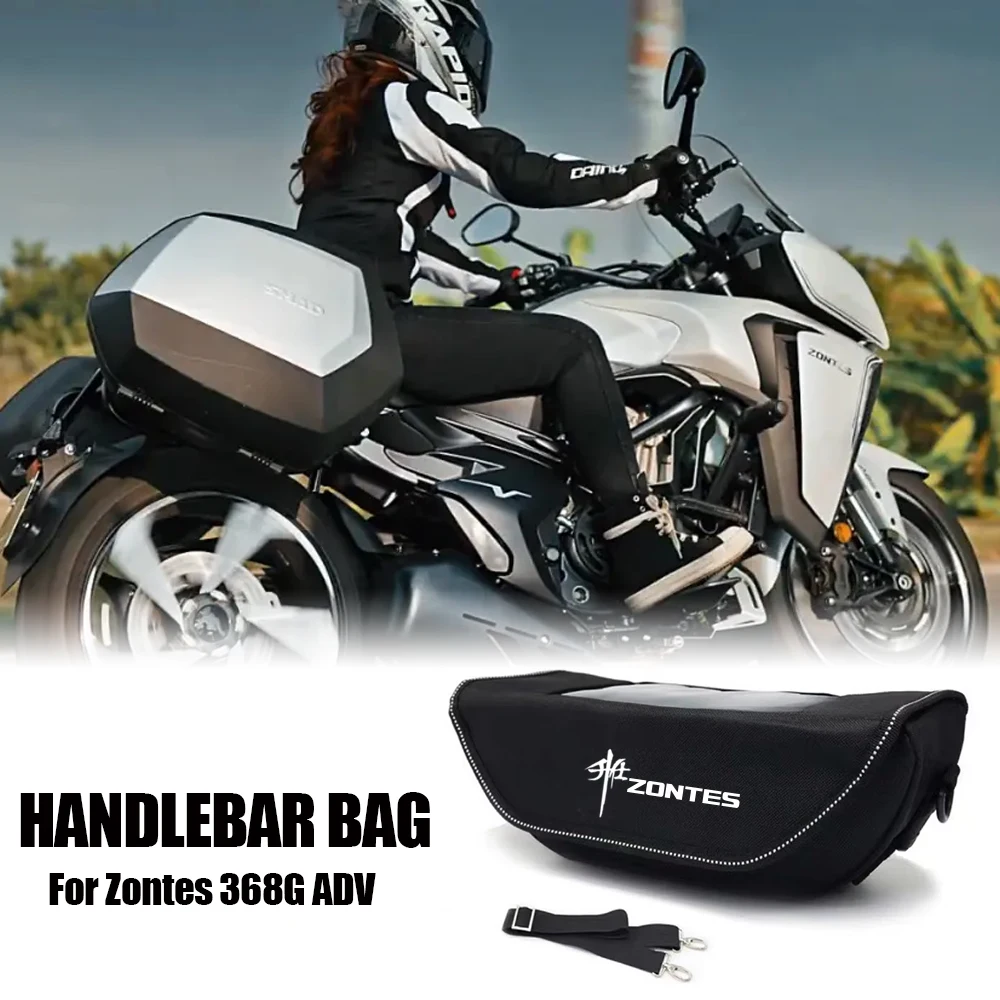 For Zontes zontes 368G ADV 368g Motorcycle Handlebar Travel Storage Bag Waterproof Dustproof Convenient Tools Accessories Bag