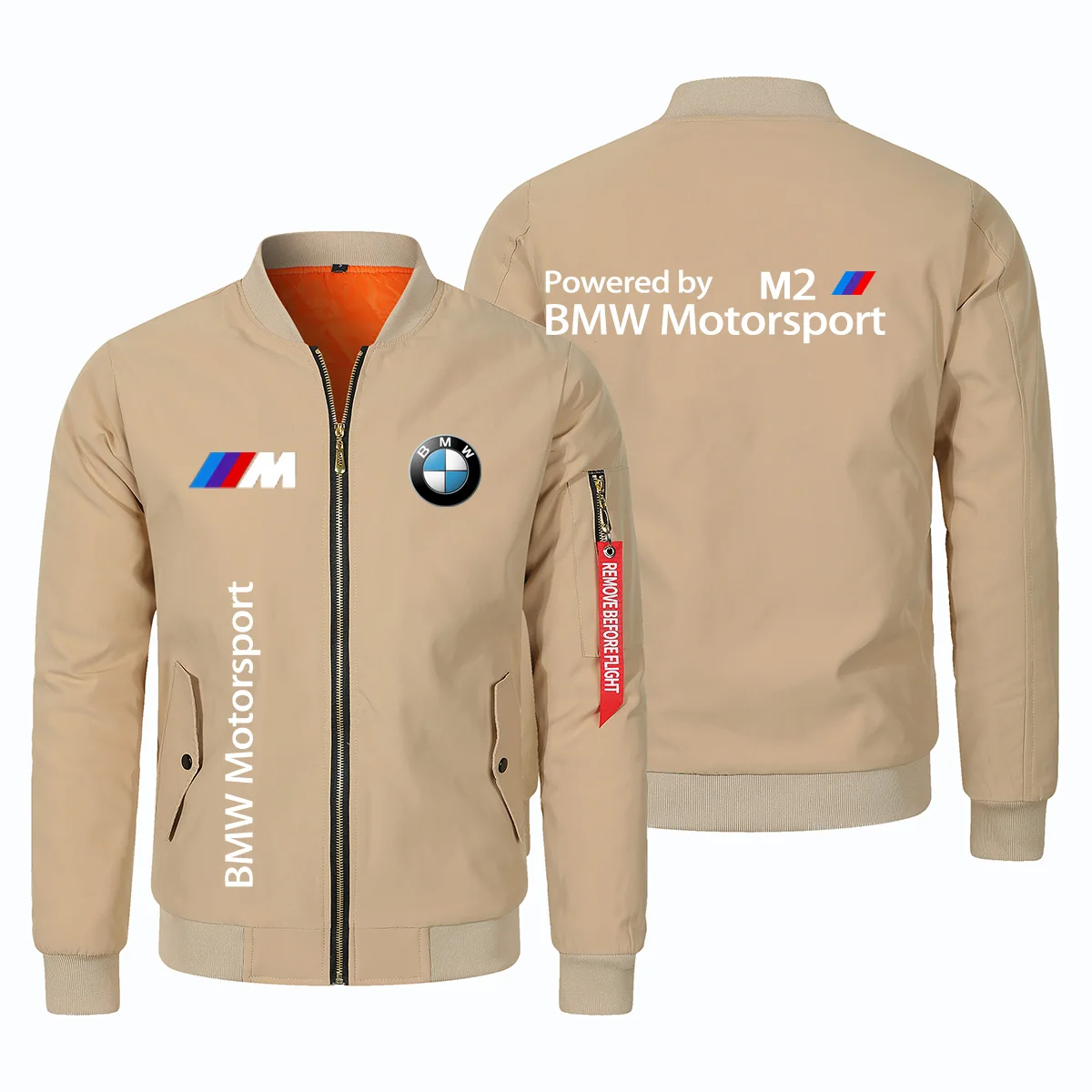 

Men's Winter BMW Motorcycle Jacket Flight Coat BMW Logo Jacket Winter Windproof Thickened With Cotton Full Zip Winter Coat 2025