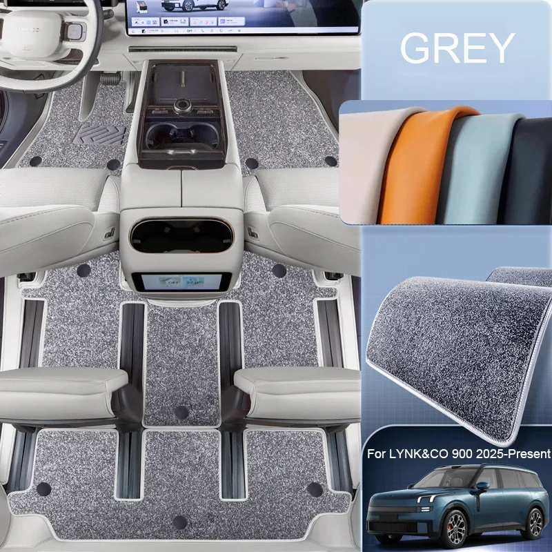 Double LayerCustom Nappa Leather Anti-Slip Car Foot Protect Mat For LYNK&CO 900 2025-Present Waterproof Floor Pad Accessory