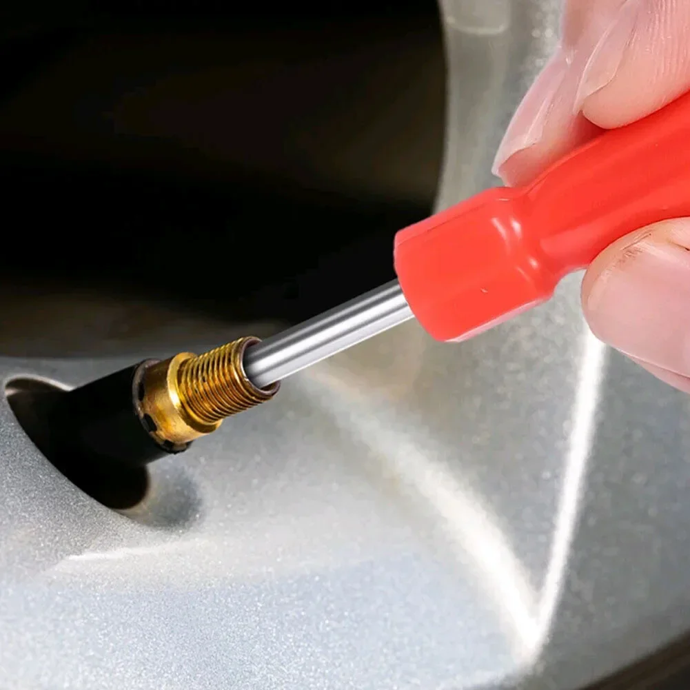 Car Tire Valve Core Removal Tools Handle Tire Valve Stem Core Remover Screwdrive Car Tyre Valve Core Wrench Spanner Tire Repair
