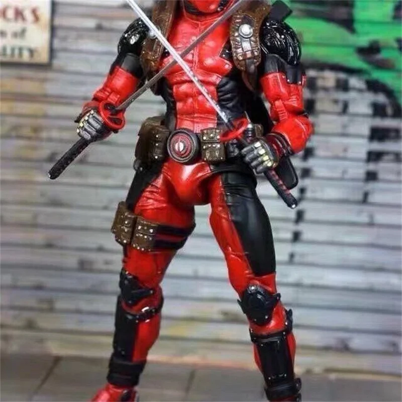 NECA X-Men Deadpool Actionfigur Superheld Deadpool Figur EPIC Ultimate 20CM Sammlermodell Spielzeugpuppe Geburtstagsgeschenk – Detail 9