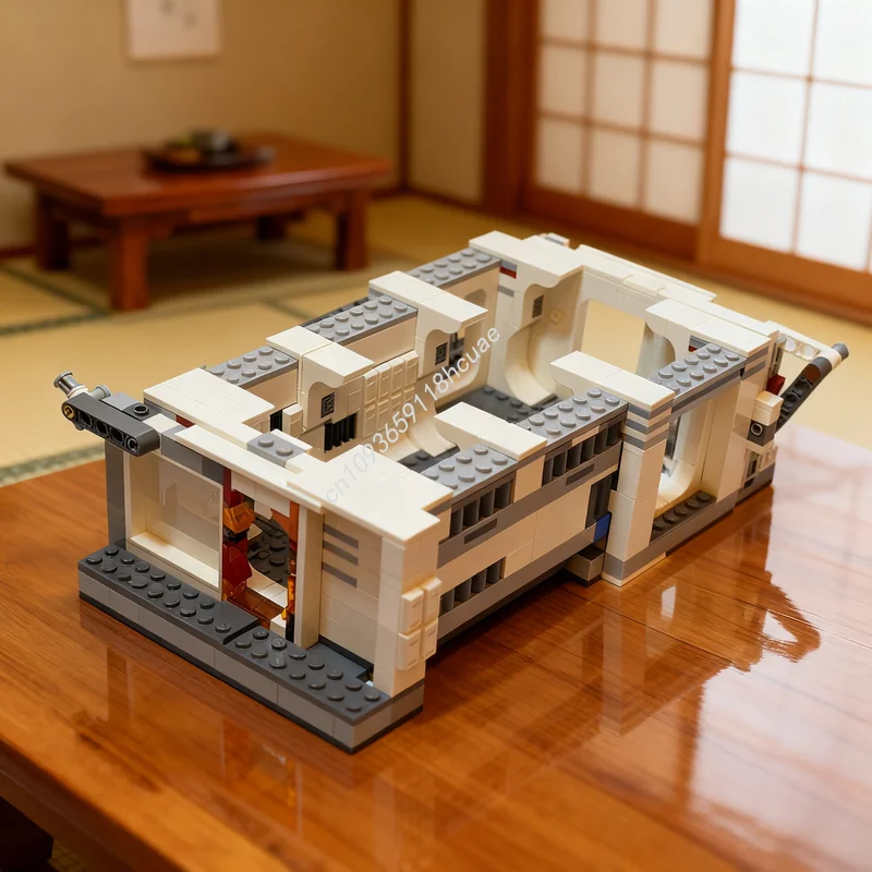 

791pcs MOC Star Battle Modular Streetscape Tantive IV Hallway Model Building Blocks Architecture Toy Christmas Gifts Education