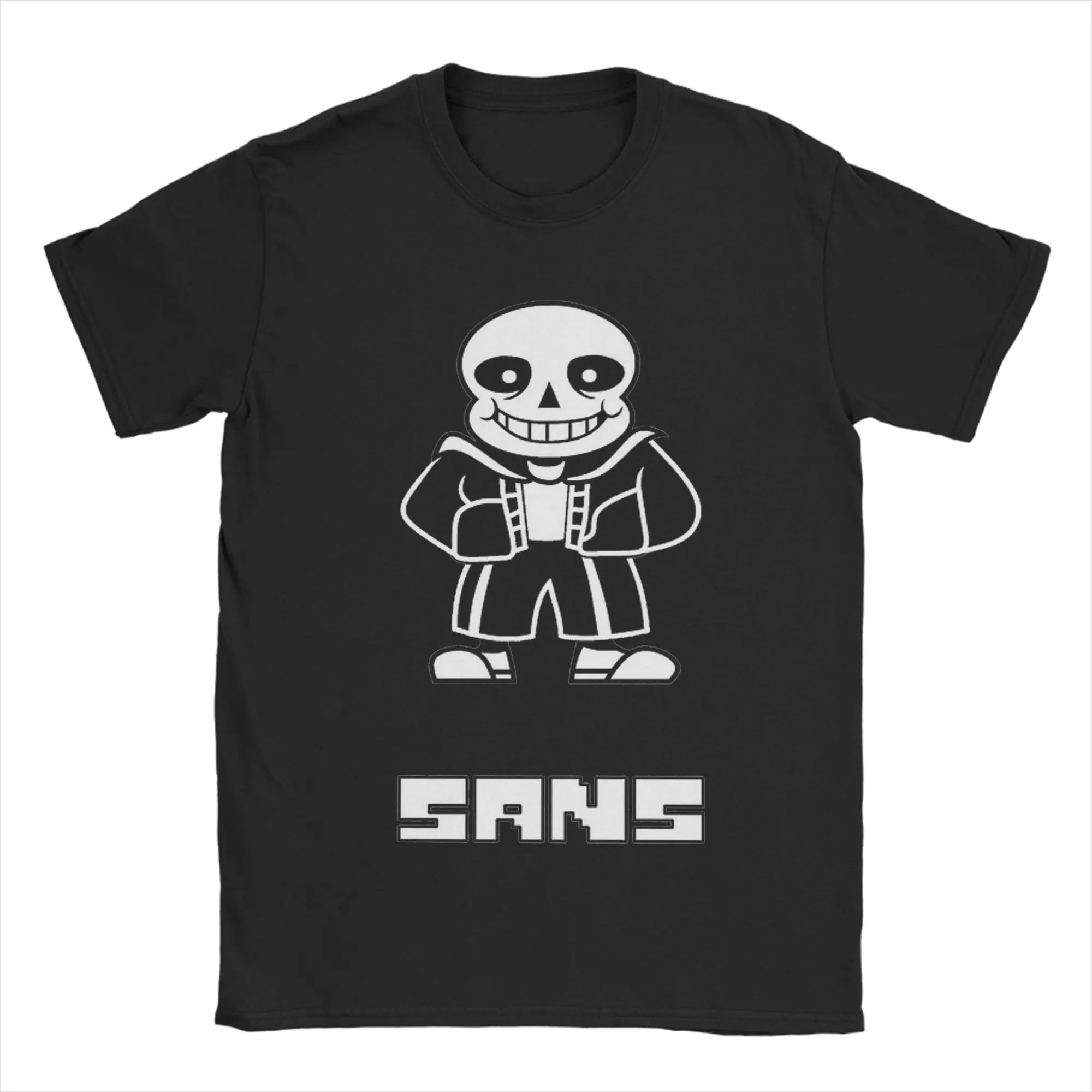 Casual Sans Papyrus Undertales T-Shirt Men Cotton Short Sleeve Gaming Round Neck Summer Top Tee