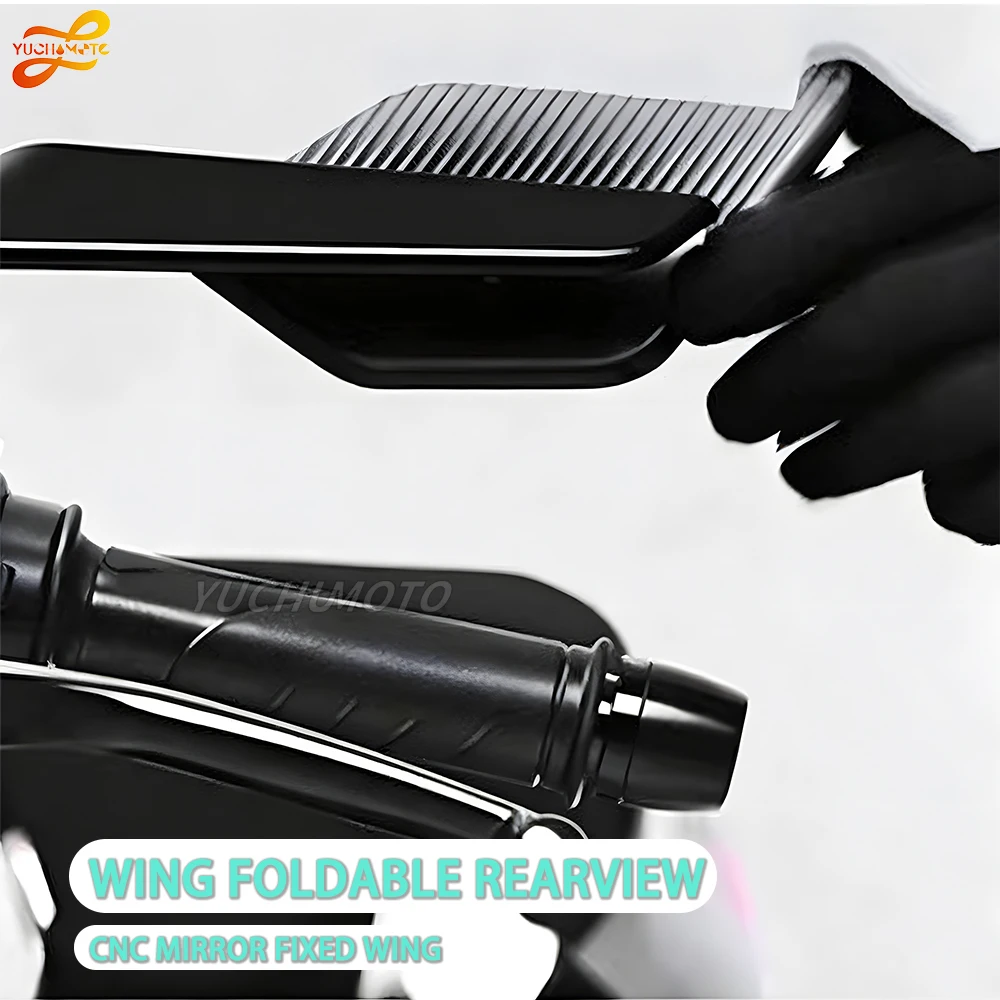 For YAMAHA MT 07 MT07 MT 09 MT09 SP MT 10 MT10 SP Motorcycle Mirrors Stealth Winglets Mirror Kits To Rotate Adjustable Mirrors