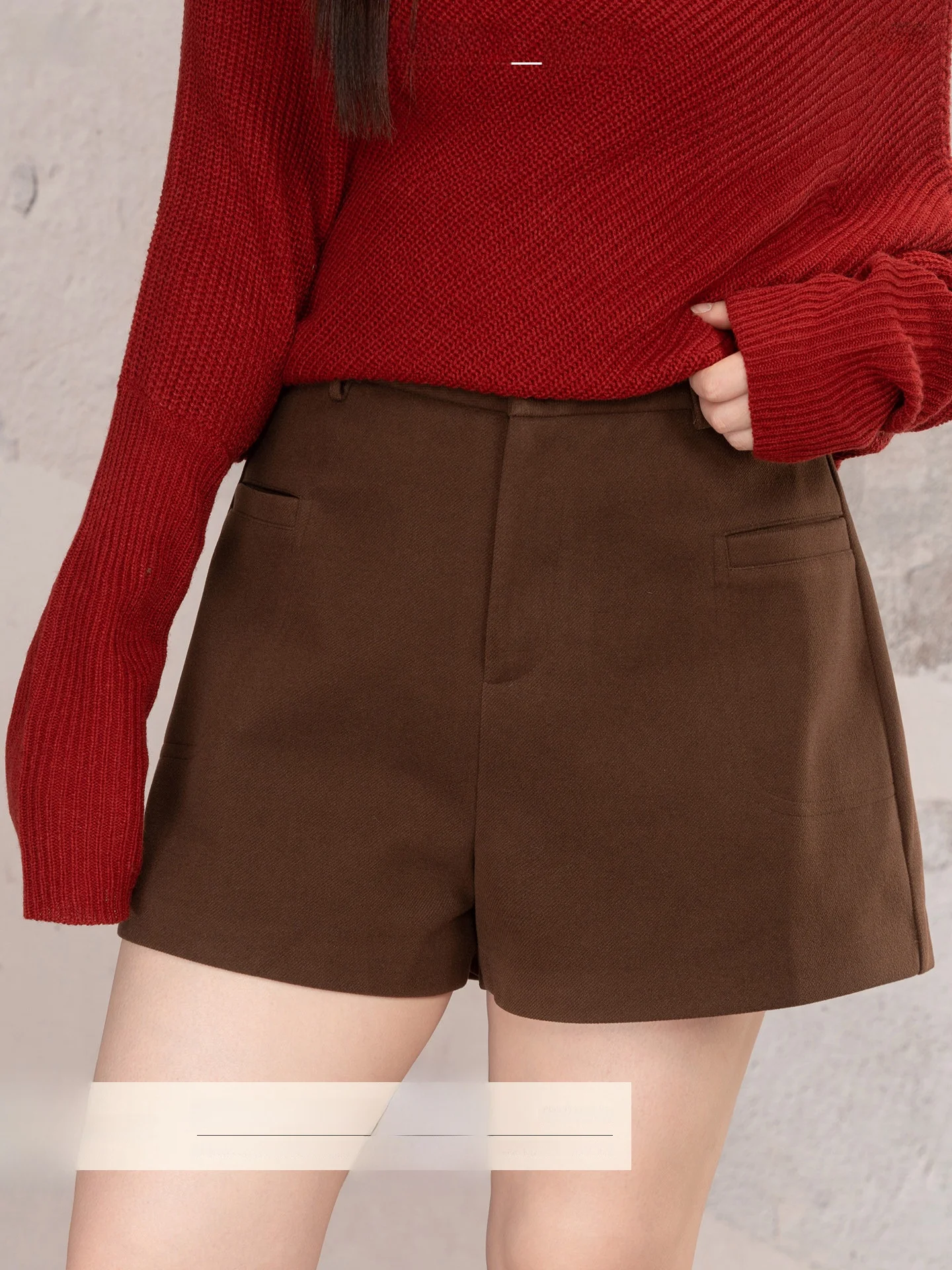 กางเกงลำลองทรงตรงสีกาแฟสไตล์เรโทรสำหรับผู้หญิงไซส์ใหญ่ ช่วยพรางหุ่น สำหรับสาวอวบ ฤดูใบไม้ร่วง ฤดูหนาว รุ่นใหม่...