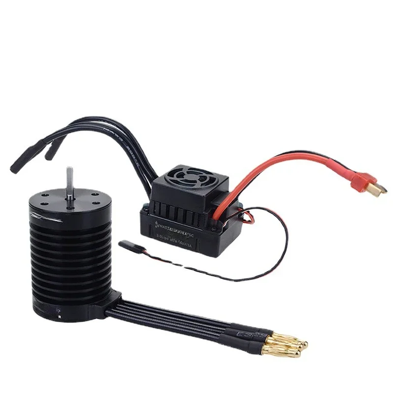 F540 V2 3300KV/4370KV Sensorless Brushless Motor & 60A Brushless ESC for 1/10 RC Car, Monster Truck Off-Road Vehicles