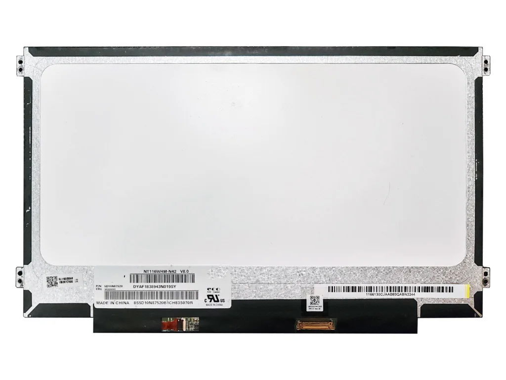 11.6 Inch LCD Screen NT116WHM-N42 M116NWR6 R0 03 06 B116XTN02.3 02.5 N116BGE-EA2 MB116AN01-2 Matrix Panel Replacement eDP 30Pins