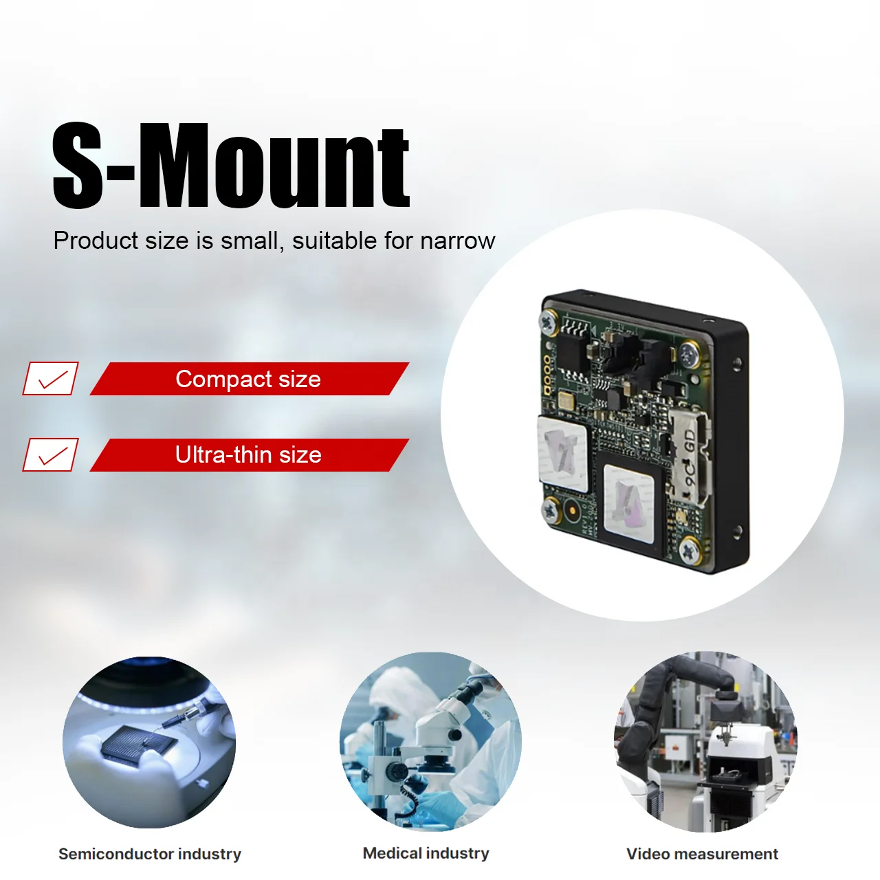 2026 Machine Vision 6MP 60fps USB3.0 Compact Board Level Industrial Camera Module for Inspection