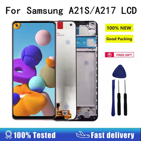 6.5" LCD For Samsung Galaxy A21S A217 LCD Display Touch Screen Digitizer For Samsung A21s SM-A217F/DS Display Replacement