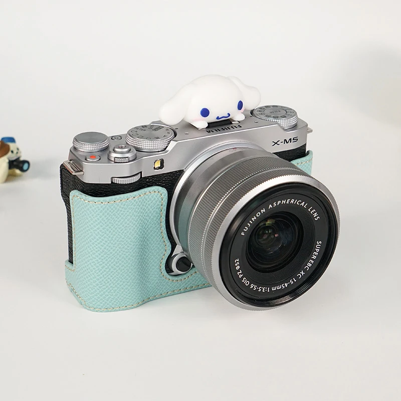 Voor Fujifilm X-M5 Palm Print Camera Base Body Cover Half Body Case Fuji X-M5 Bodem Opening Cover Protector Afneembaar