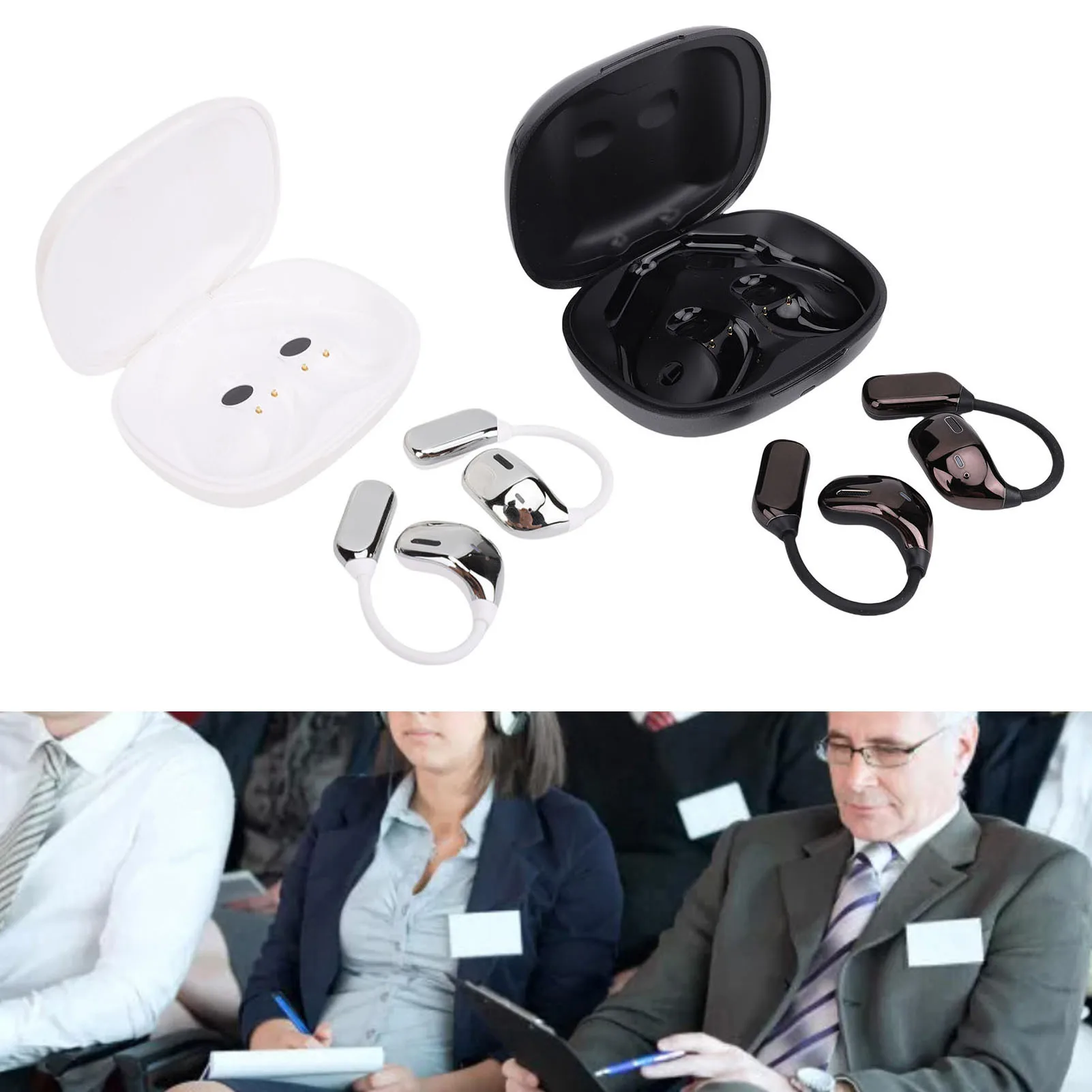 Наушники-переводки с искусственным интеллектом, реальное время 133, переводка языка, беспроводное устройство-переводчик для наушников для путешествий, делового исследования