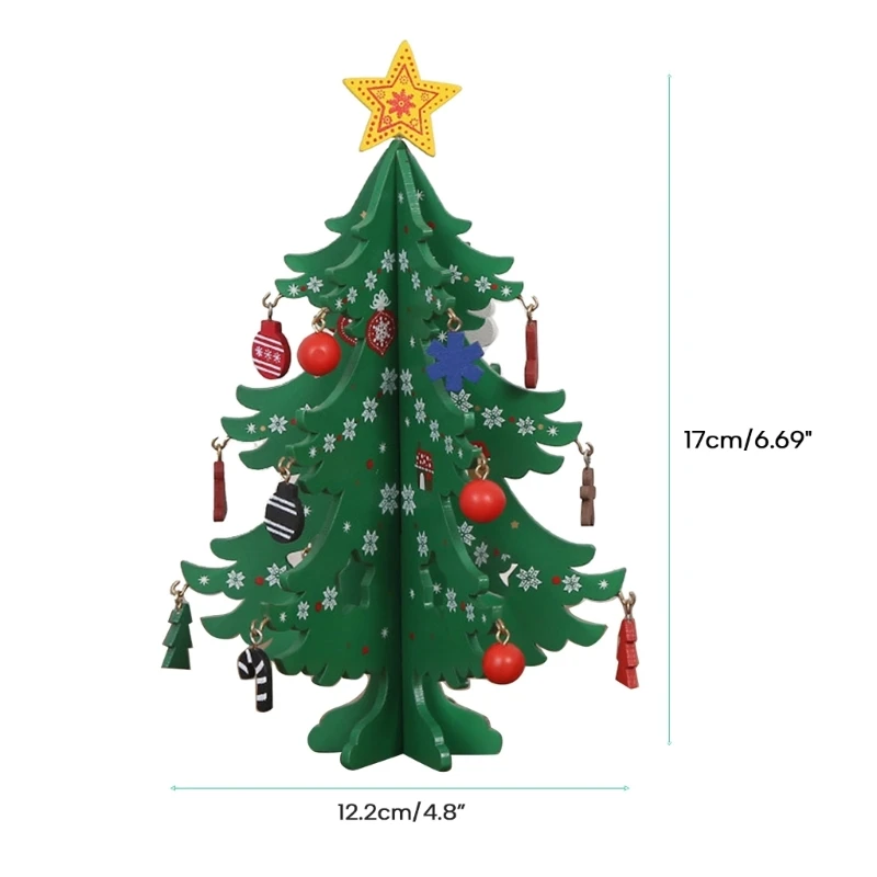Houten Kerstboom Sculptuur Perfect Cadeau En Decoratief Stuk Voor Kerstvieringen Vakantie Decoratie