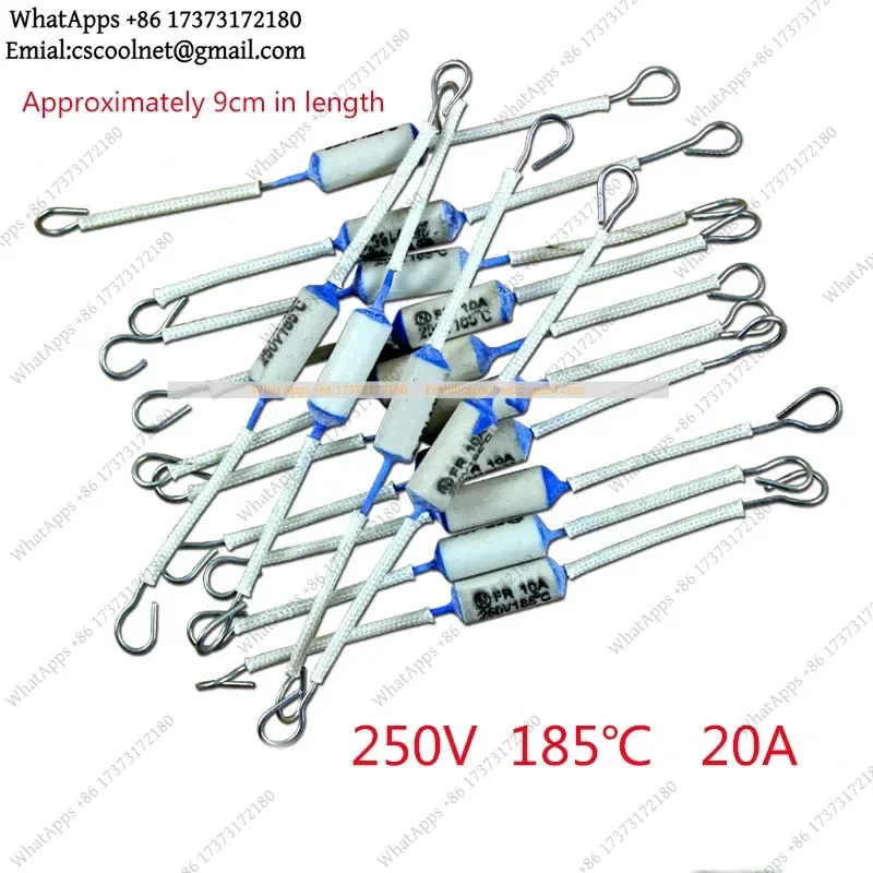 JS01 Rice Cooker Thermal Fuse 185℃ 20A 250V Temperature Cutoff RY RF Ceramic Safety Switch Replacement Parts