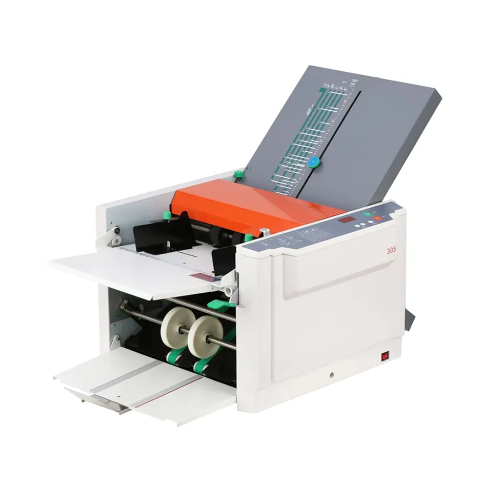 Uving 305 Leaflets Maker Paper Sheet Folder Brochure Folding Paper Folding Machine With Factory Price