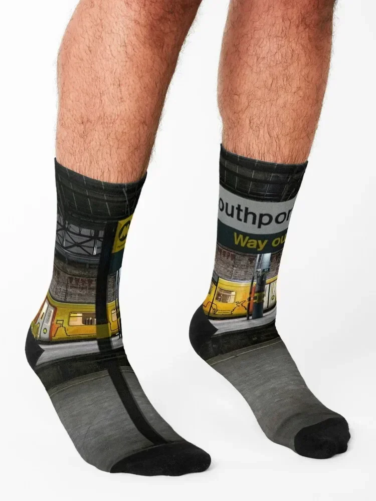 Southport Way Out Socks Thermal man winter funny gift luxe anti slip football Men's Socks Women's