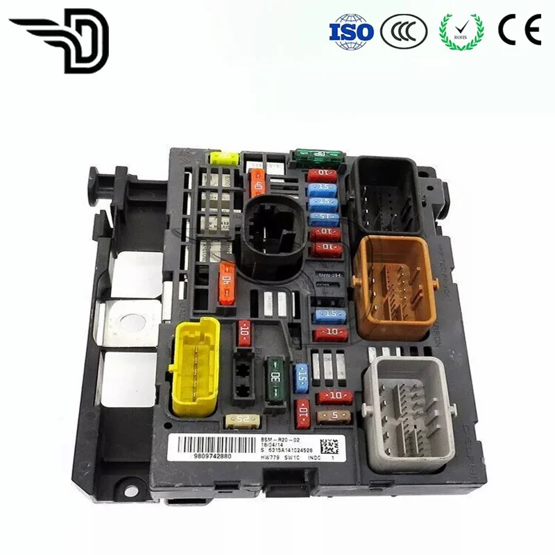 

9809742880 New Engine Fuse Box Assembly BSM R04=R05=R20 For Citroen C4 Peugeot 307 408 308 9666700480 9807028780 9661708280