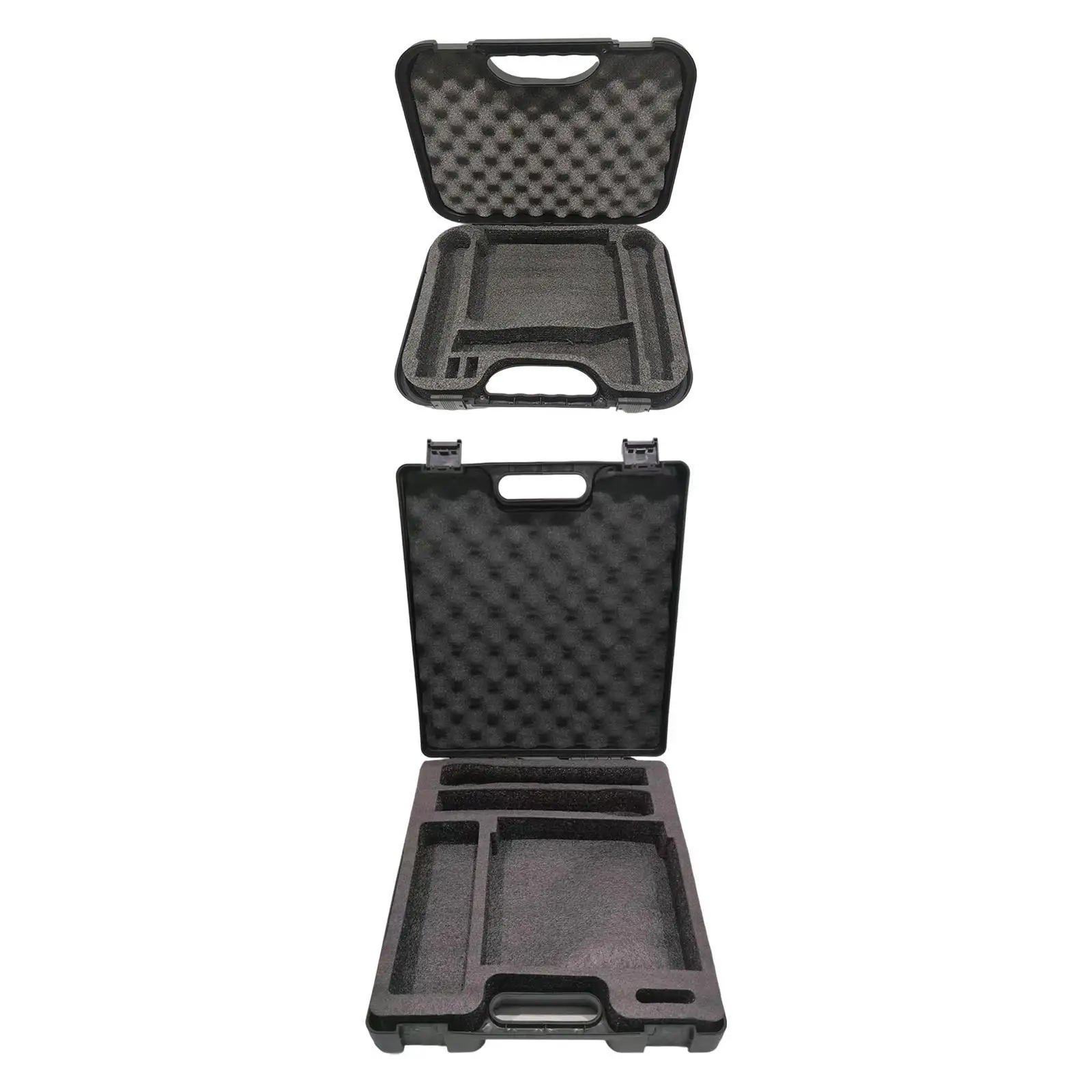 Microphone Carrying Case Foam Lining Storage Box Instrument Storage Case for Broadcasting Studio Singing Live Broadcast Stage
