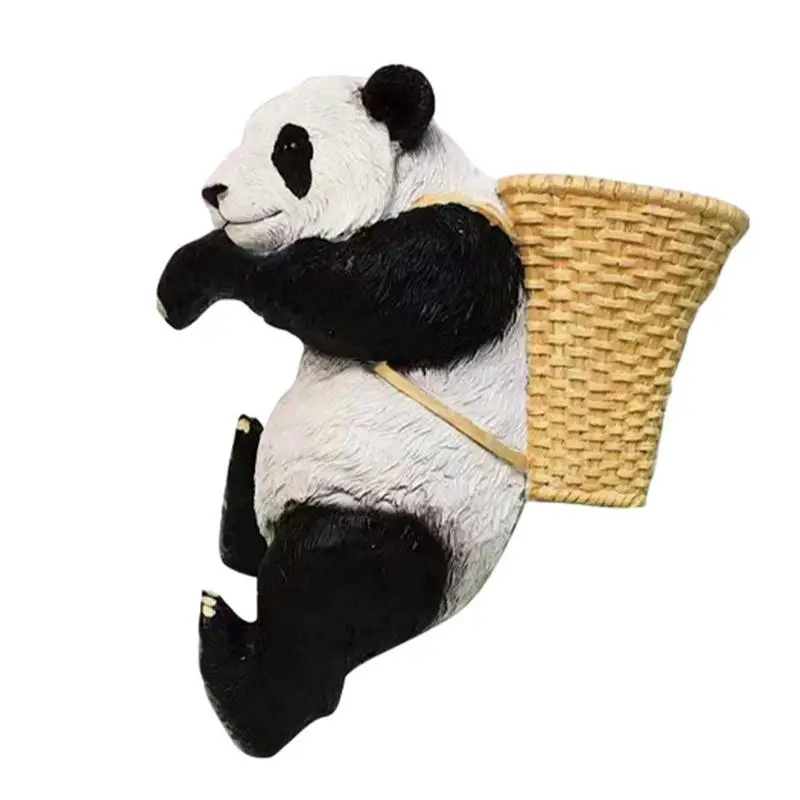 

Panda Decor Flower Pot Ornaments Indoor Vivid Panda Decorations Resin Decor Resin Statue Exquisite Statue Decor For Bedrooms