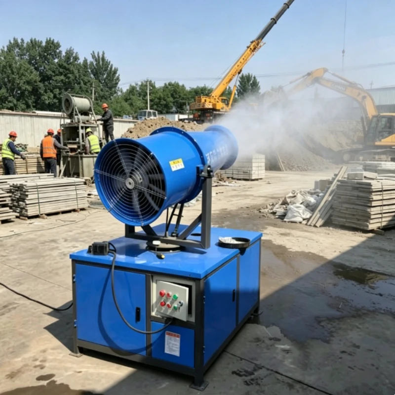 Water Mist Fog Cannon Spraying Machine 25M Coverage Disinfection Sprayer For Road Construction Dust Suppression