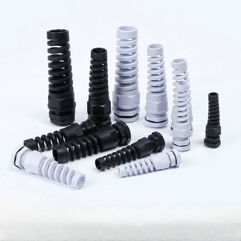 2pcs Cable Glands Waterproof Anti-Bending PG7 PG9 PG11 PG13.5 PG16 PG19 PG21 Plastic Torsion-proof Joint Cable Fixing Glands
