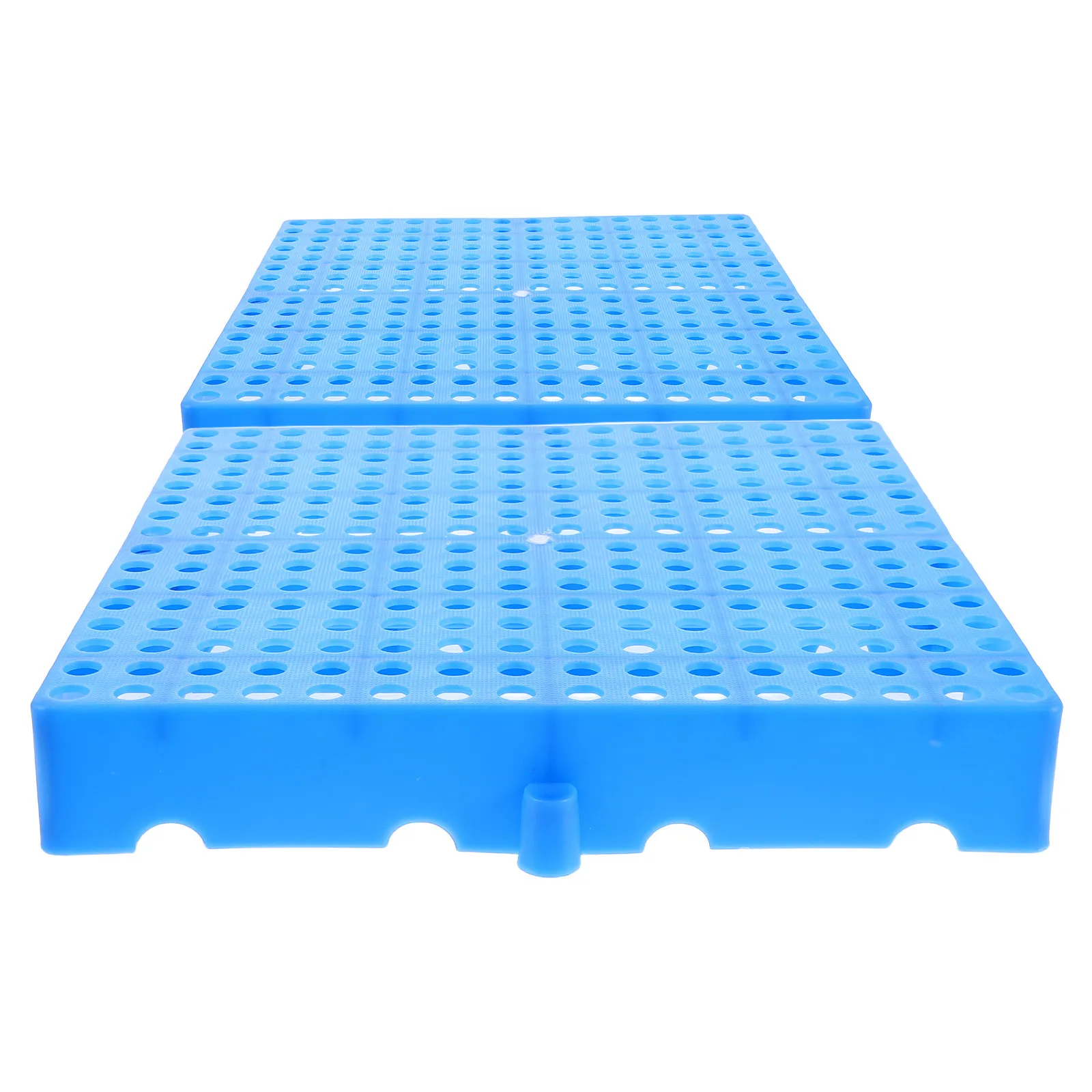 2Pcs Waterproof Warehouse Floor Ventilation Storage Pad Interlocking Plastic Platform for Basement Supermarket