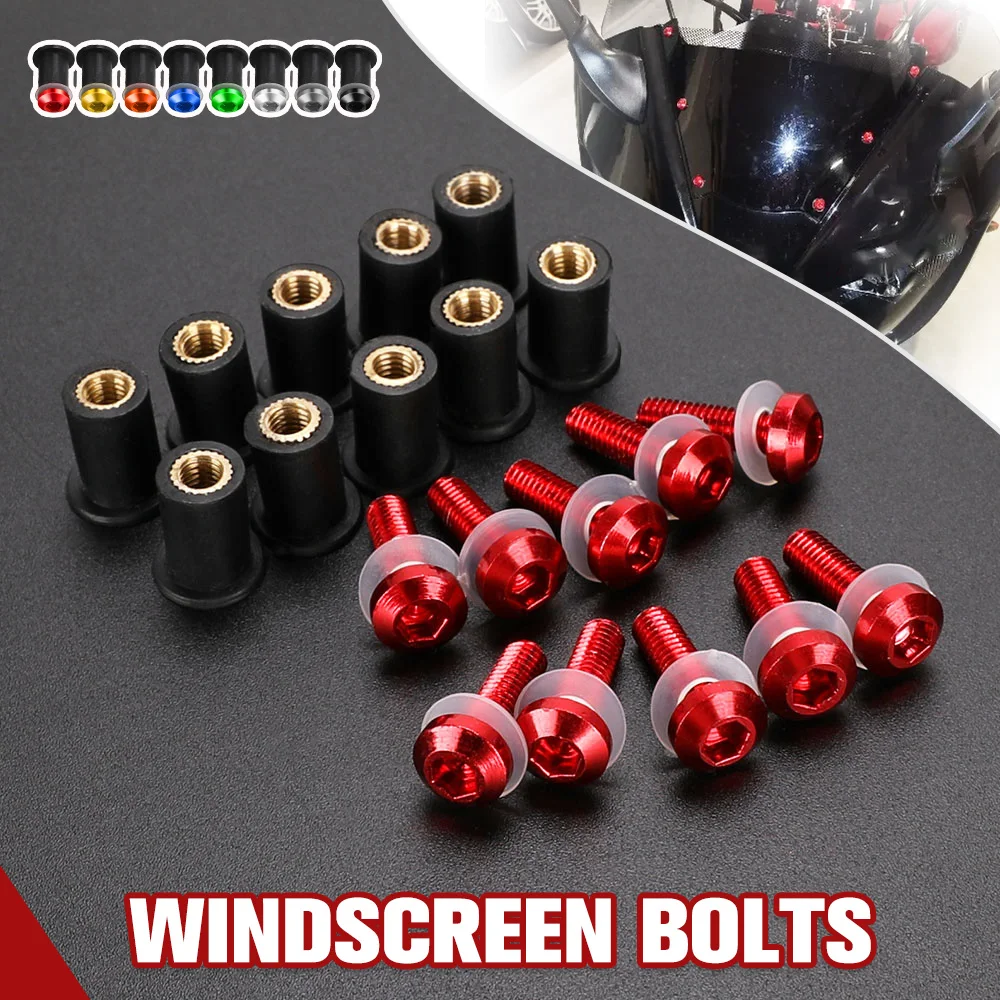 For HONDA Africa Twin CRF1100L CRF1000L CRF 1100 1000 L Adventure ADV XRV750 Windscreen Windshield Wind Deflectors M5 Bolts Kits