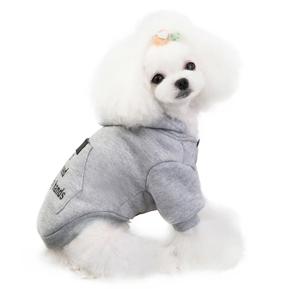 

Hoodies Warm Cotton Pet Clothes Cute Radish Design Comfortable For Outdoor Walking Jogging Photo Sessions Xxl Grey