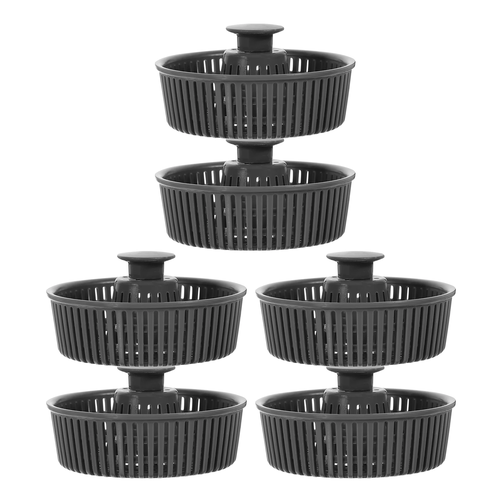 

6 Pcs Sink Anti-odor Lift Basket Drainer Strainers Draining Small Baskets Leak Plug