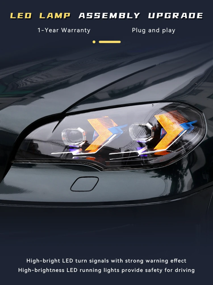 A Pair of Car Stuff Modified For BMW X5 E70 2007-2013 Front Light DRL Head Lamp LED Daylight Plug And Play Refit Tool Accessory
