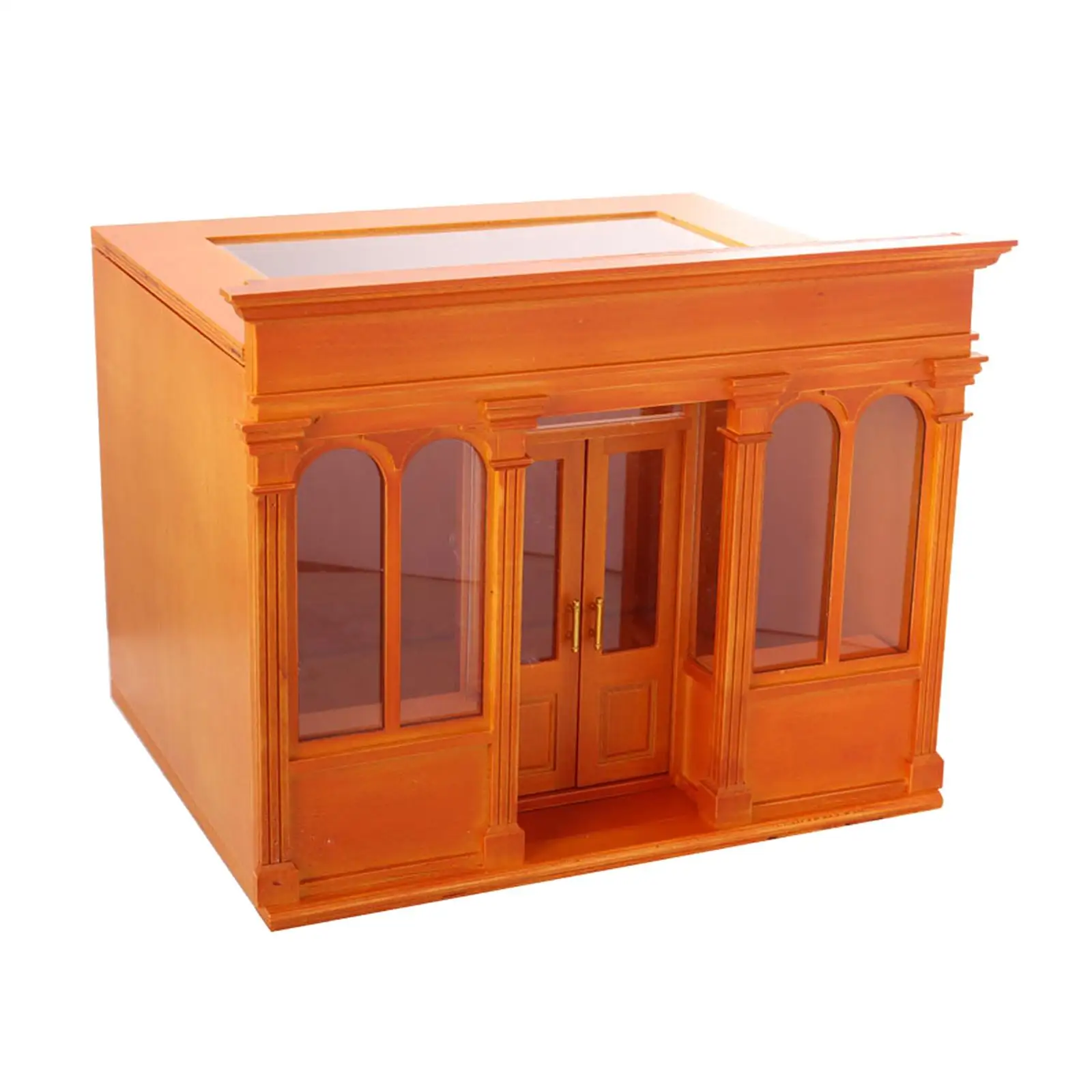 Mini accesorios de construcción de casa de madera, muebles hechos a mano para casa de muñecas, 1/12