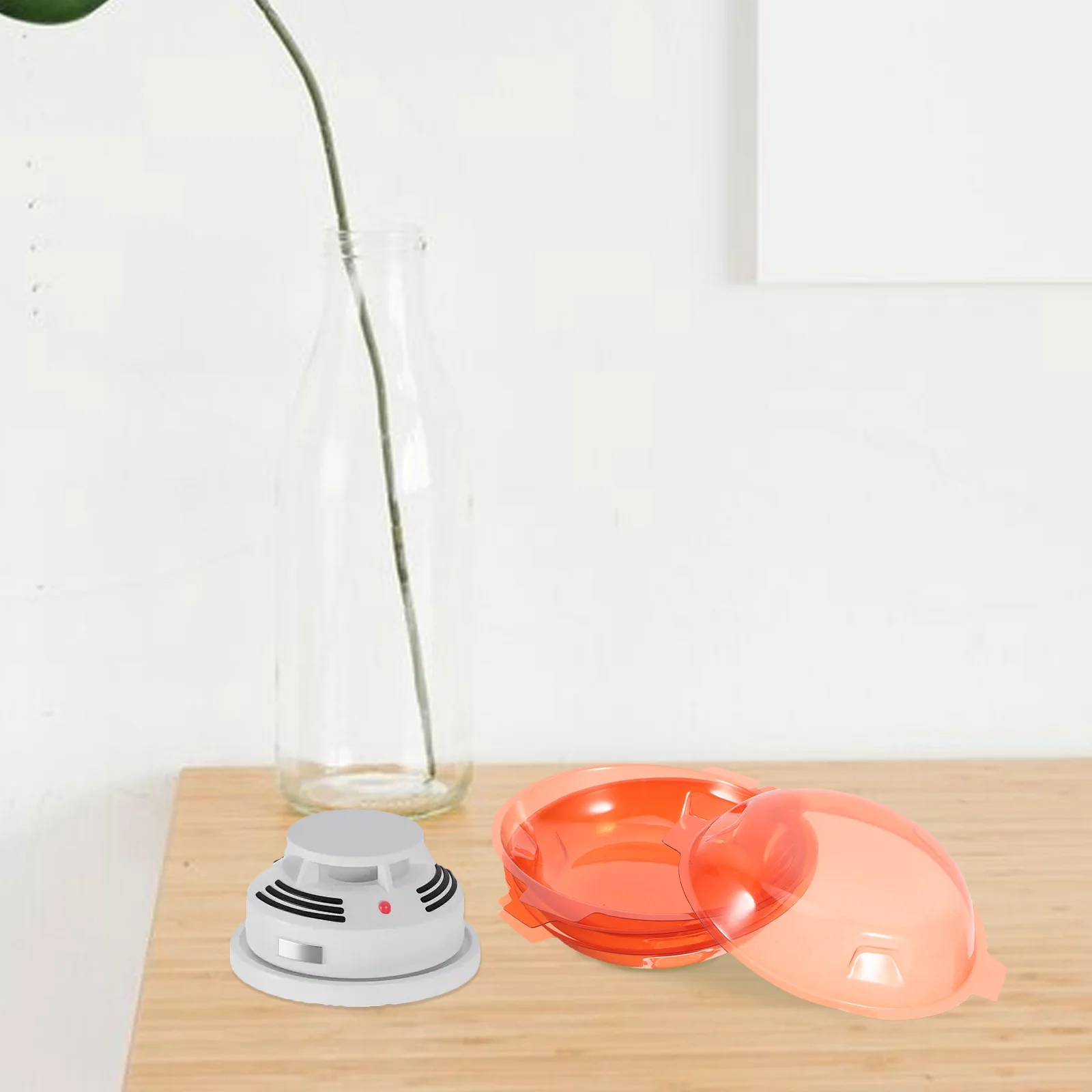 4Pcs Smoke Covers Protective Plastic Fire Alarm Dust Caps for Home Office Restaurant Baking Cooking Safety