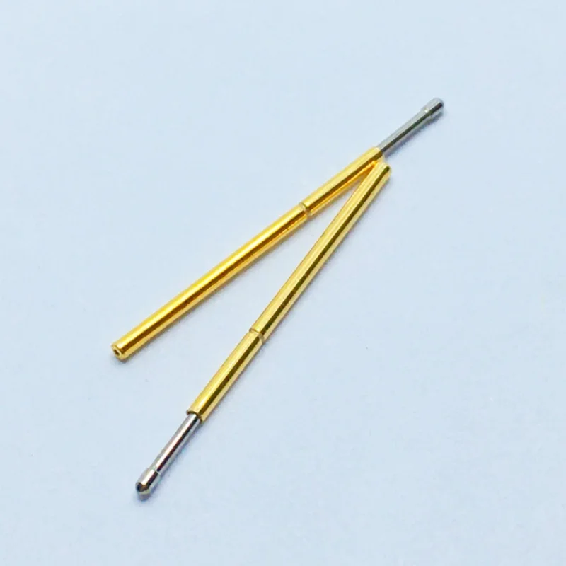 หัวเข็มทดสอบสปริง P50-D จำนวน 20/100 ชิ้น ขาทดสอบ Pogo Pin P50-1D อุปกรณ์ทดสอบ PCB ICT ไฟฟ้า ขนาด 0.60/0.68/16.55 มม. หัวเข็มกลม