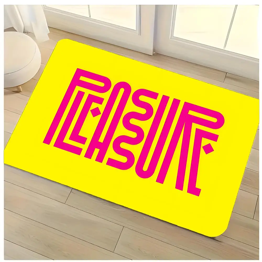 Brand Street P-Pleasures Floor Mat Washable Absorbent Flannel Door Mat Non-Slip Indoor Floor Rug
