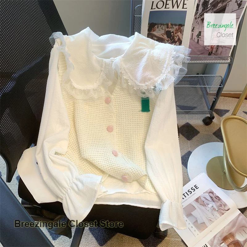 

French style three-dimensional flower sleeveless design vest women's autumn and winter new fashion retro V-neck knitted vest