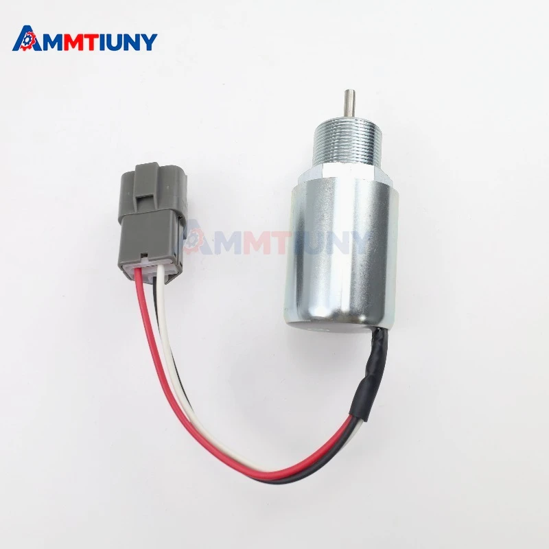1PCS 12V Fuel Shutdown Solenoid Valve SA-3725-12 30A87-20404 30A87-20400 for Mitsubishi L2E L3E Volvo Penta EC15 Mahindra Max-28