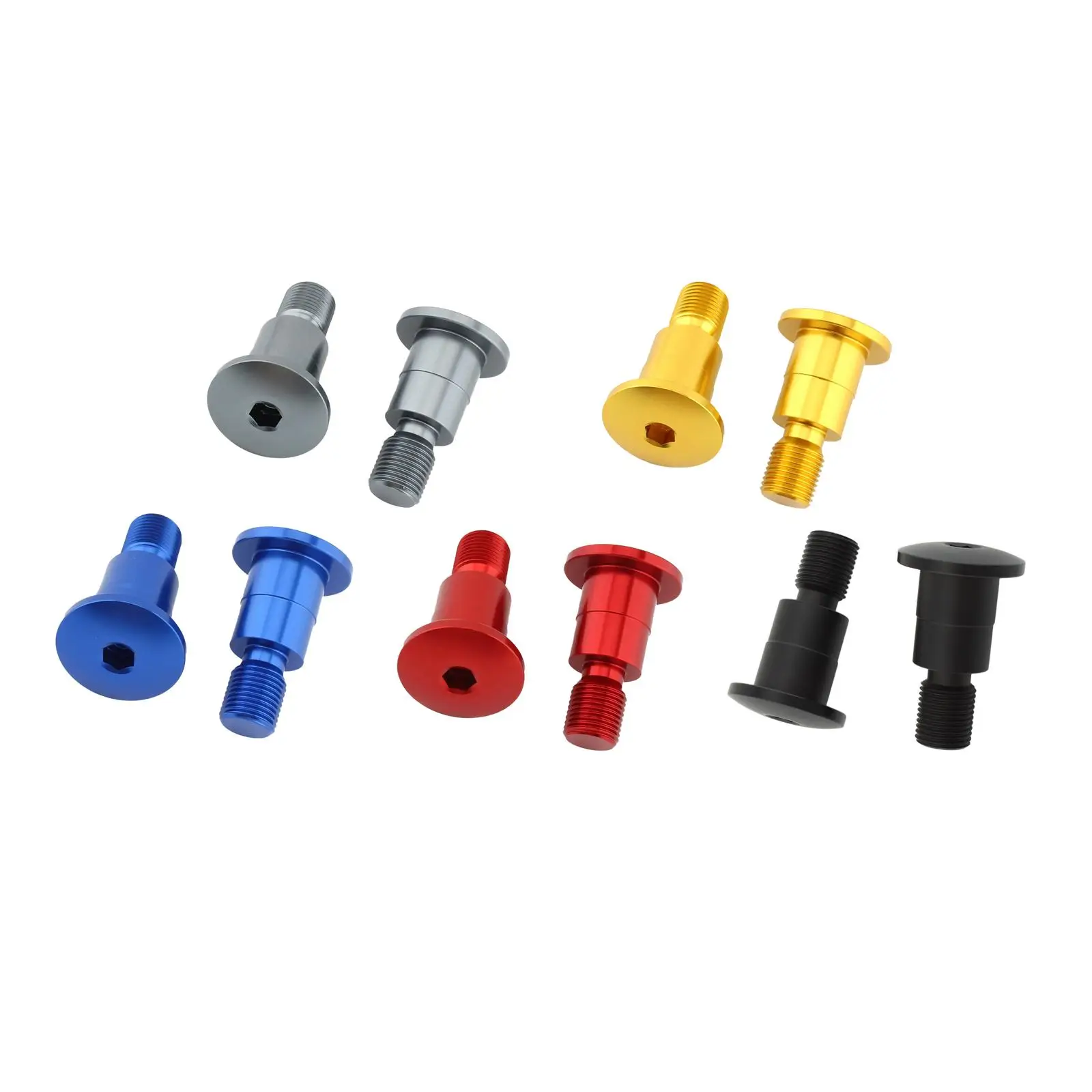 2x Motorbike Mirror Hole Plugs Adapter Aluminum Alloy Repair Parts Easily Install Accessory CNC Process M16 Thread