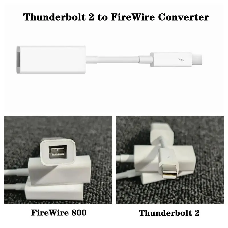 

Адаптер Thunderbolt-2 — FireWire-800, 13 см, Thunderbolt — Fire 1394B, подходит для компьютеров MAC, оснащенных портами Thunderbolt