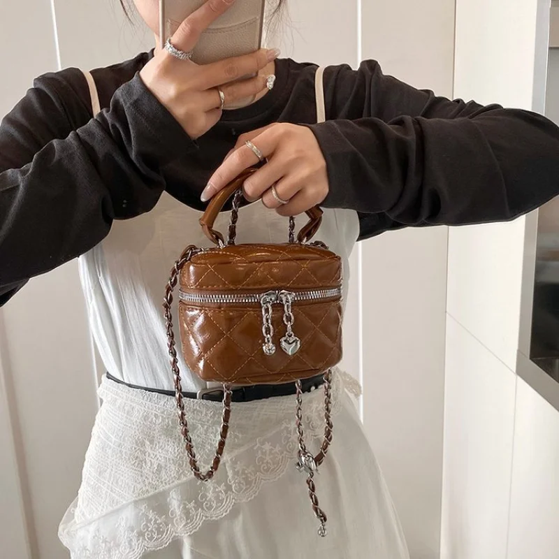 

Элегантная кожаная женская сумка высокого класса, роскошная брендовая классическая модная шикарная модная сумка с украшением ​