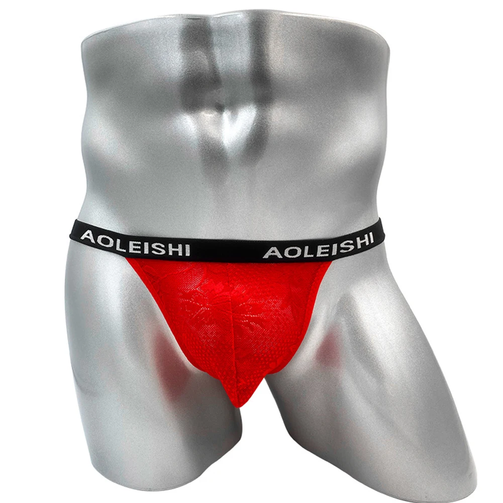 Daily Men\'s Underwears Lingerie Man Mesh Open Panties See Sexy Soft Thong Through Brief Underpants Butt Brand New