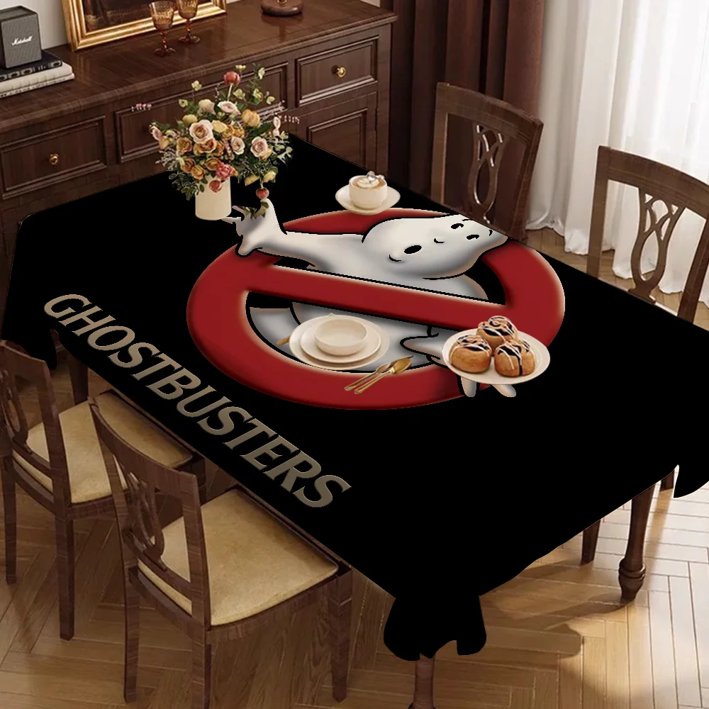 

G-Ghostbusters Black Cell Rectangle Tablecloth Table Decor Reusable Waterproof Kitchen Dining Cloth Holiday Party Decoration