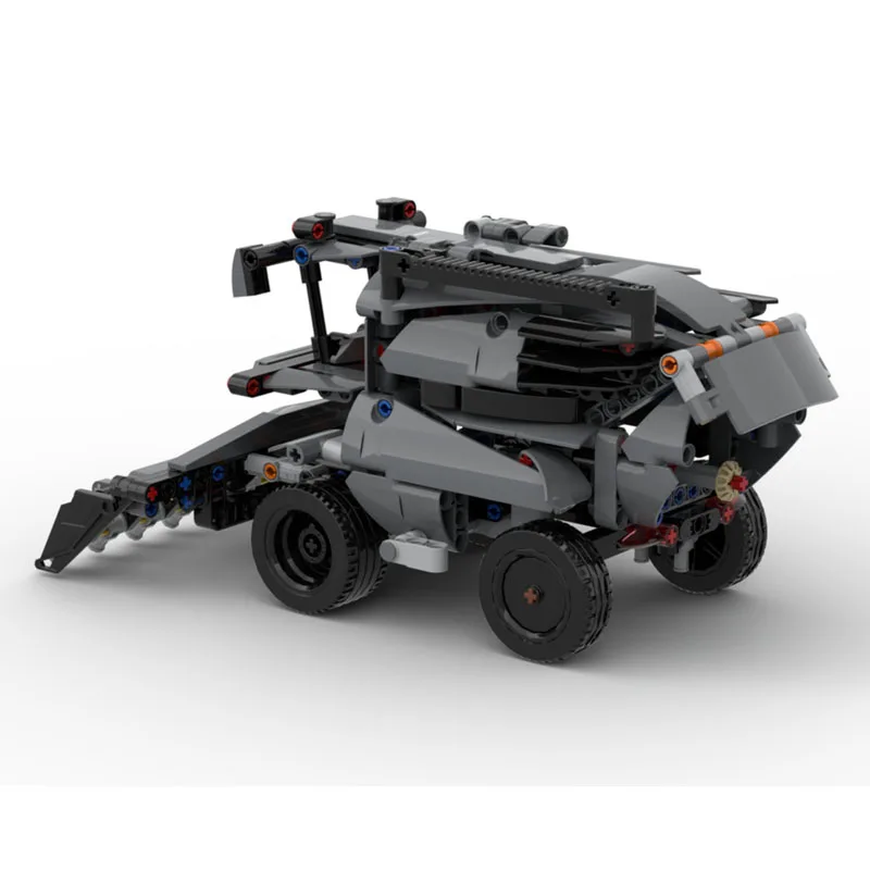 

MOC-206912 New Classic Gray Combine Harvester Building Block Model 557 Parts Boys Children's Birthday Christmas Toy Gift